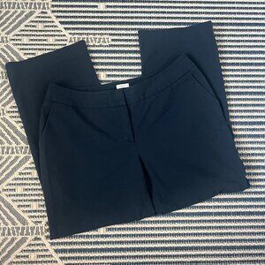 Semantiks Petite Dark Navy Blue Bootleg Dress Pants